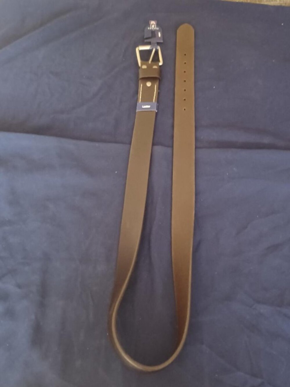 George Men's Removable Buckle 1-1/2" Wide 2XL Size 46-48 Brown Leather Belt